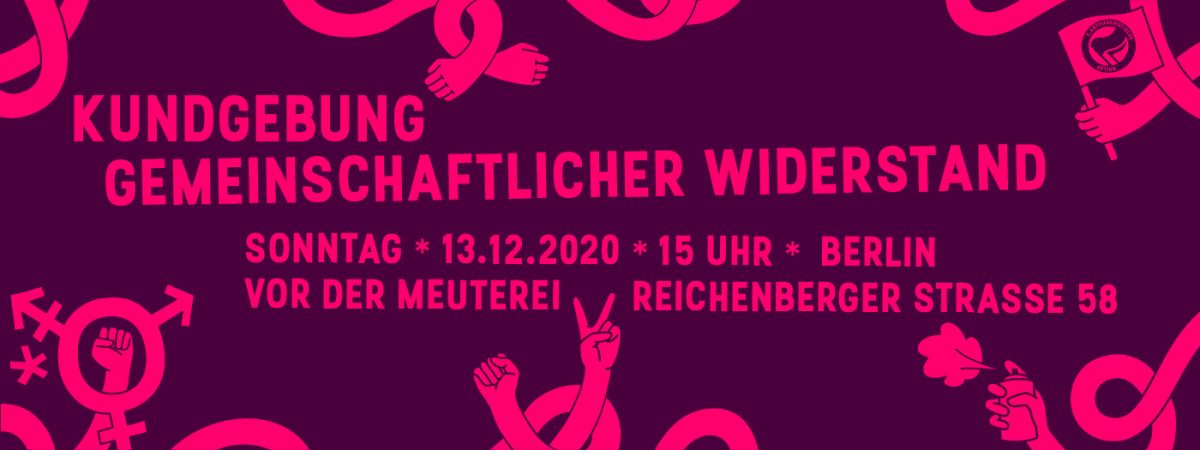 Kundgebung in Berlin am 13.12.: Unsere Solidarität gegen ihre Repression!