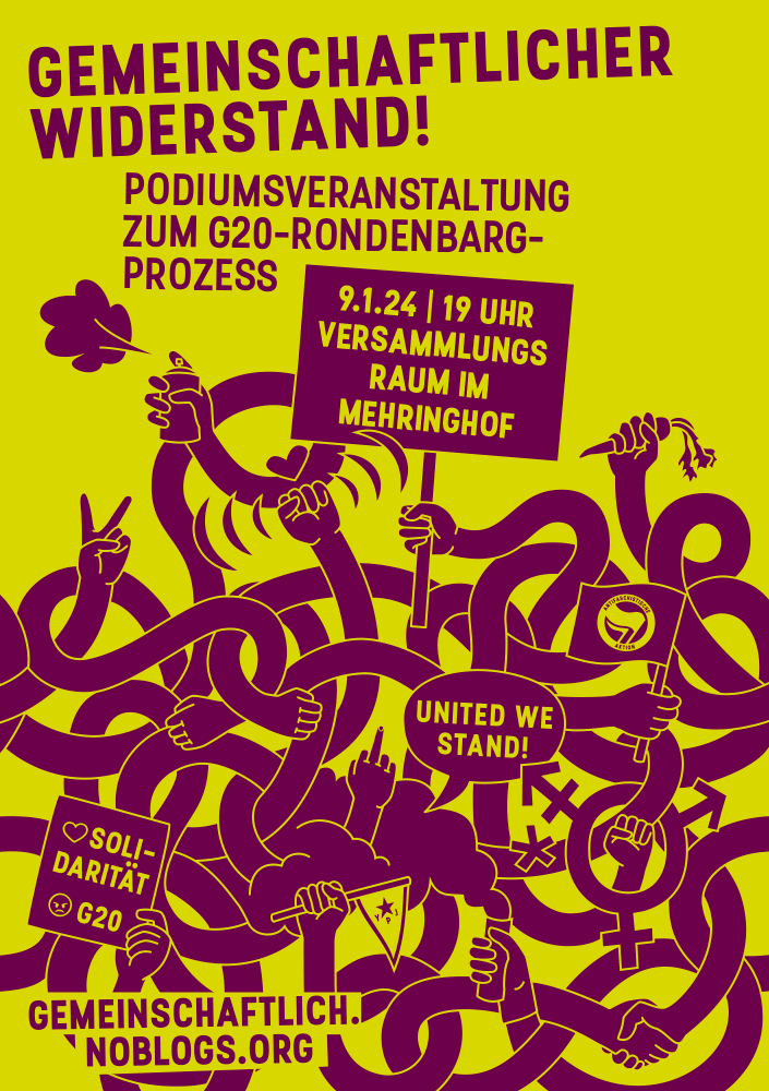 Berlin: Podiumsveranstaltung zum Rondenbarg-Prozess