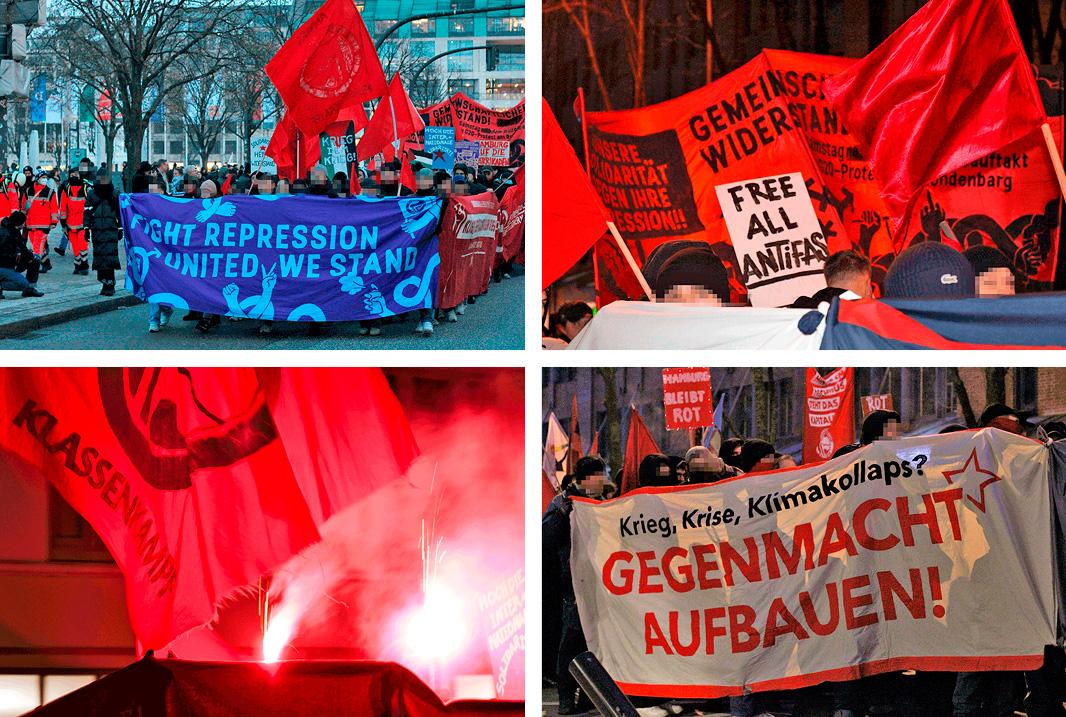 1500 auf der Soli-Demo „Gemeinschaftlicher Widerstand“ am 20.1. in Hamburg